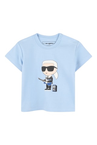 T-shirt en Bermuda - Hemelsblauw en Donkerblauw - Karl Lagerfeld