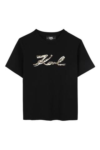T-shirt - Zwart - Karl Lagerfeld