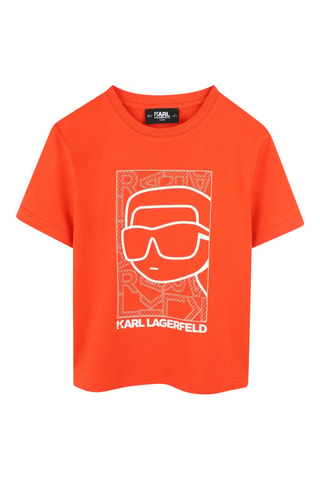 T-shirt - Oranje - Karl Lagerfeld