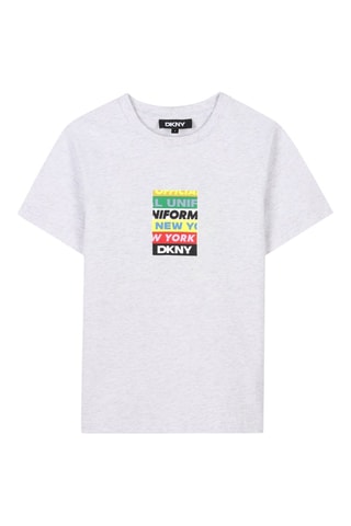 T-shirt Regular Fit - Grijs - DKNY
