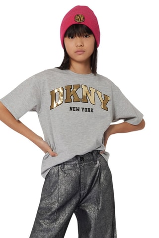 T-shirt - Grijs - DKNY