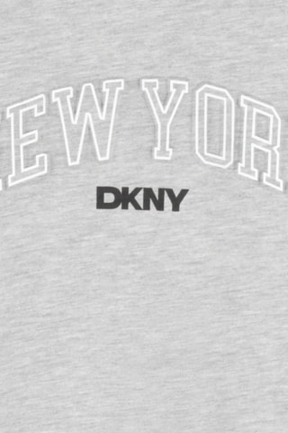 T-shirt - Gemêleerd Lichtgrijs - DKNY