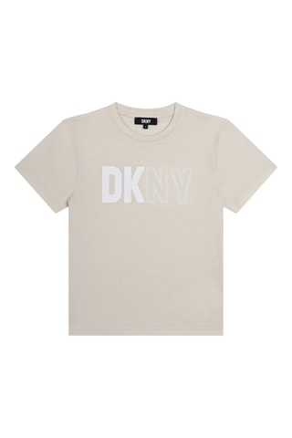 Biologisch Katoenen T-shirt - Beige - DKNY