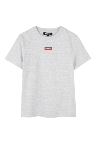 T-shirt Regular Fit - Lichtgrijs - DKNY