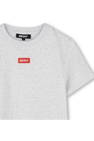 T-shirt Regular Fit - Lichtgrijs - DKNY