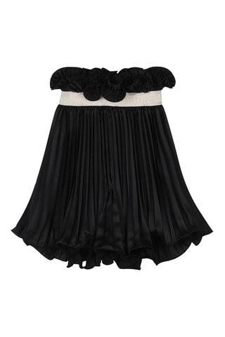Plissérok Hoge Taille met Ruches - Zwart - Karl Lagerfeld