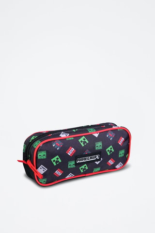Trousse Minecraft - Noir, rouge, vert et gris