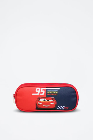 Trousse Flash McQueen Cars Disney Pixar - Rouge et bleu