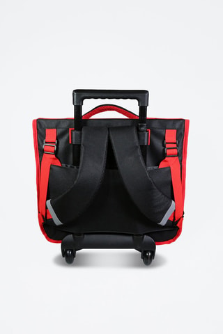Cartable à roulettes Spider-Man Avengers Marvel - Noir et rouge