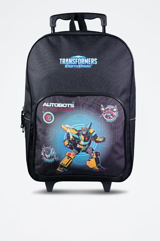 Sac à dos à roulettes Autobots Transformers EarthSpark - Noir, rouge et jaune