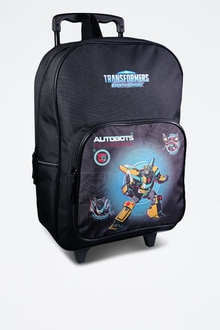 Sac à dos à roulettes Autobots Transformers EarthSpark - Noir, rouge et jaune