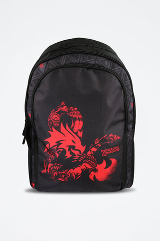 Sac à dos Donjons et Dragons - Noir et rouge