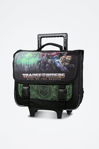 Cartable à roulettes Transformers - Noir