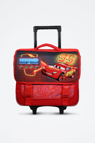 Cartable à roulettes Cars Disney - Rouge