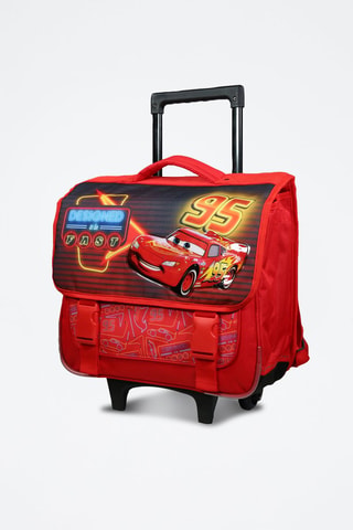 Cartable à roulettes Cars Disney - Rouge