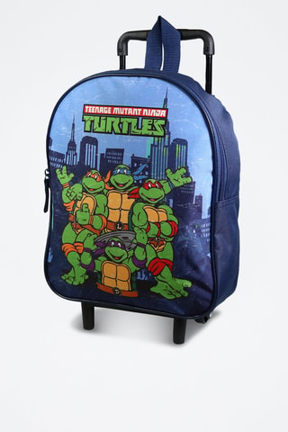 Sac à dos à roulettes Tortues Ninja - Bleu et vert