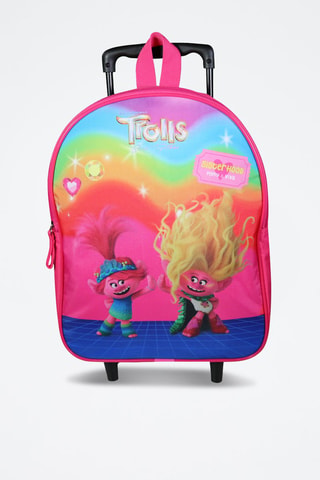 Sac à dos roulettes Sister Hood Les Trolls DreamWorks Animation - Bleu, vert, jaune et rose