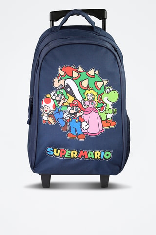 Sac à dos à roulettes Super Mario - Bleu marine