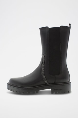 Bottines Chelsea en cuir Karma  -  U.S Polo Assn - Noir