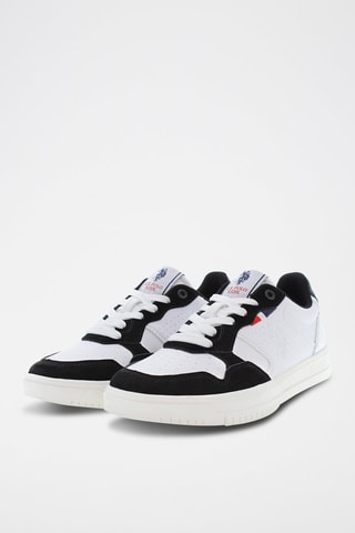 Baskets plateformes Kosmo  -  U.S Polo Assn - Blanc et noir