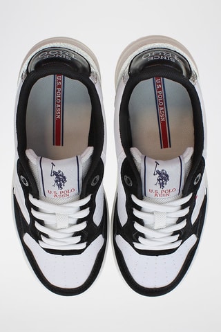 Baskets plateformes Kosmo  -  U.S Polo Assn - Blanc et noir