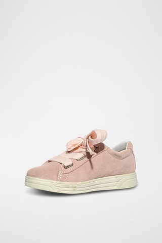 Baskets en nubuck Baby Float - Blanc et rose