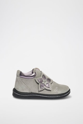 Bottines en nubuck Frutti Baby - Violet et gris