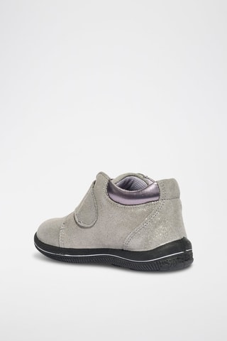 Bottines en nubuck Frutti Baby - Violet et gris