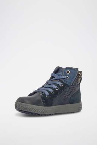 Baskets montantes en cuir Barth - Gris foncé