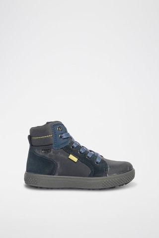 Baskets montantes en cuir Barth - Gris foncé
