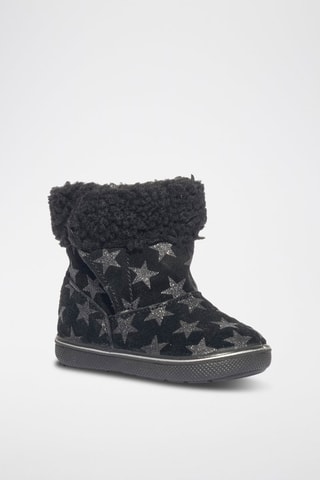 Bottines en cuir Snorky - Noir et gris