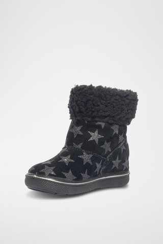 Bottines en cuir Snorky - Noir et gris