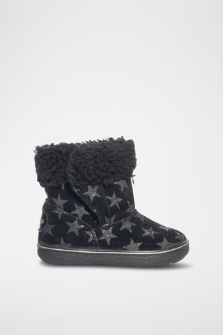 Bottines en cuir Snorky - Noir et gris