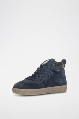 Baskets montantes en cuir P&H Move - Bleu marine