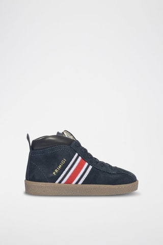 Baskets montantes en cuir P&H Move - Bleu marine