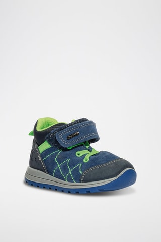 Baskets montantes en nubuck Baby Tiguan - Bleu et vert