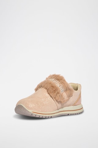 Baskets en cuir Baby Tiguan - Rose clair