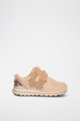 Baskets en cuir Baby Tiguan - Rose clair