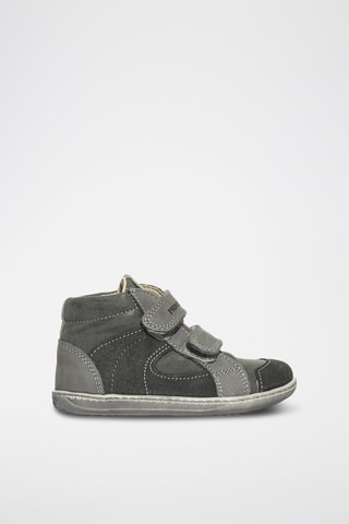 Boots en cuir Baby Box - Noir et gris