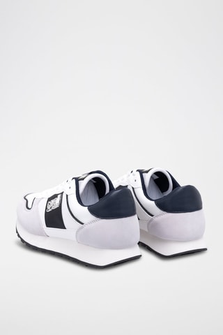 Baskets en nubuck - Bleu et gris