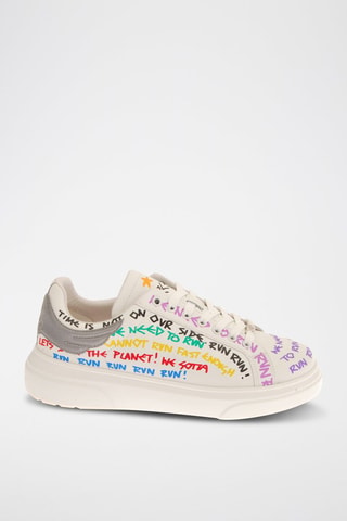 Sneakers en cuir - Blanc