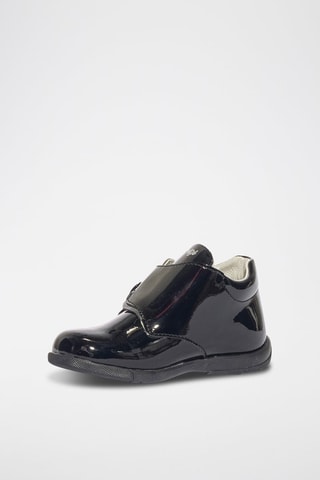 Bottines vernies Baby - Noir et argenté