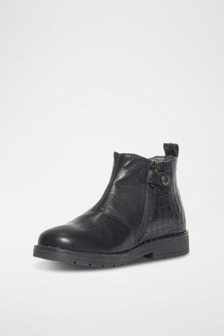 Bottines en cuir Paris - Noir