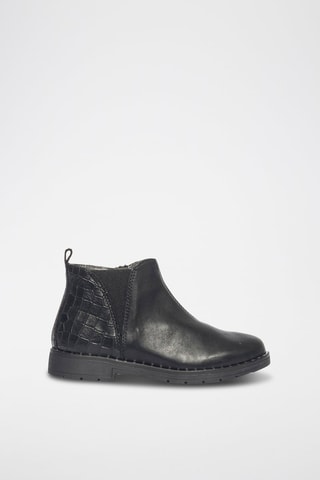 Bottines en cuir Paris - Noir