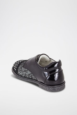 Derbys à boucle Happy Fashion - Noir et argenté