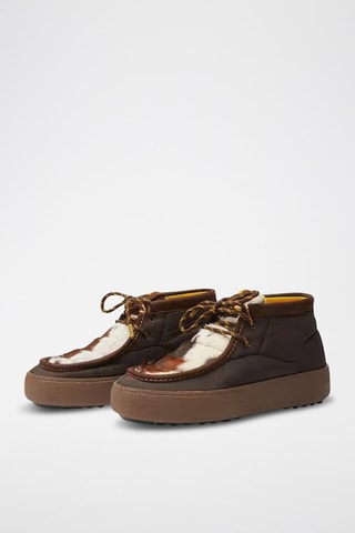 Boots en cuir Mtrack mid - Marron