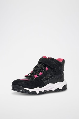 Baskets montantes en cuir Trilly Primigi - Noir et rose