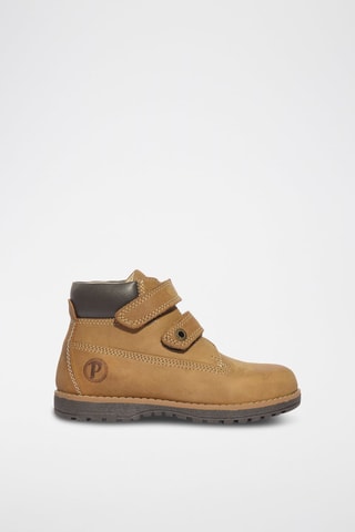 Bottines en cuir Play Casual - Camel et marron