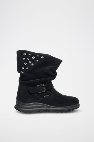 Bottines en nubuck Girl Tokyo - Noir et argenté