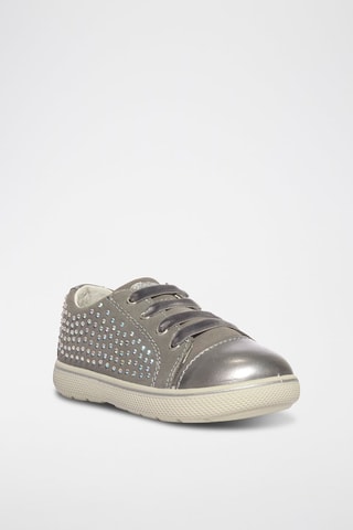 Baskets en cuir Snorky - Argenté et gris